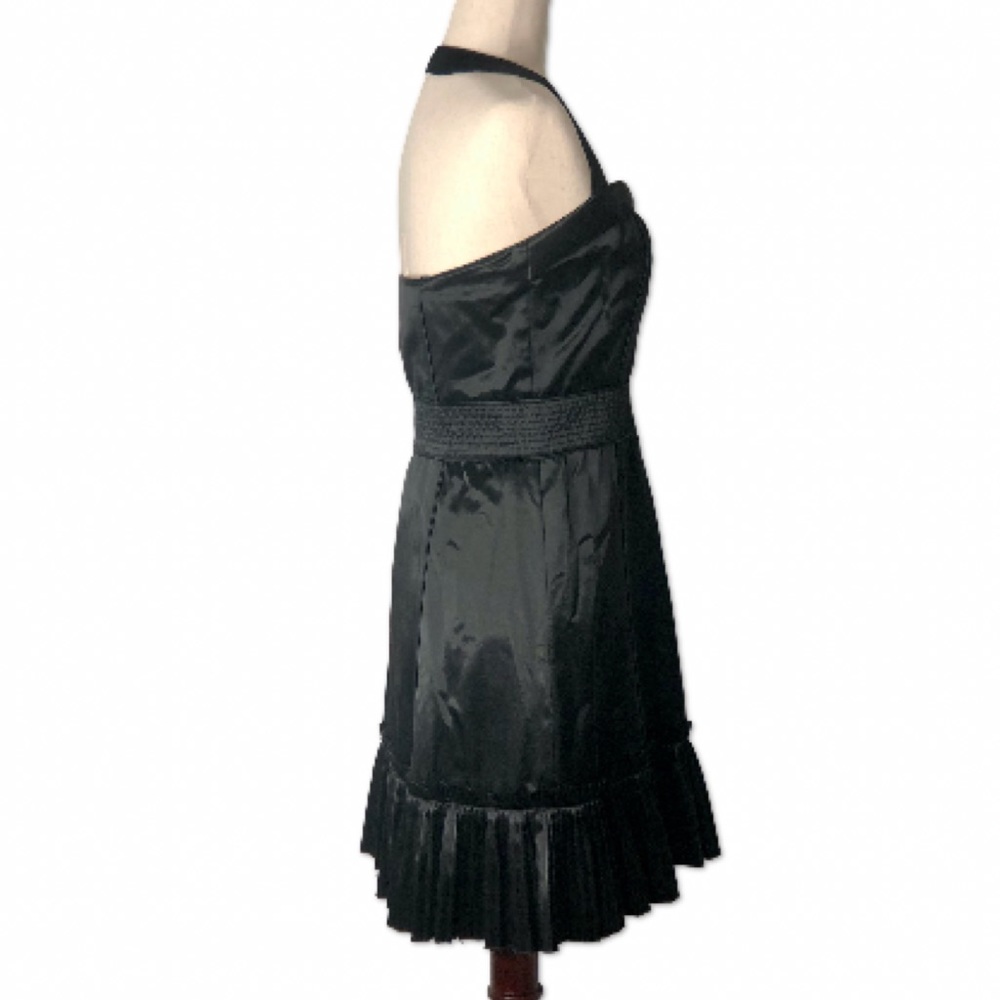 Marc Jacobs Black Satin Mini Halter Dress | 8 - Picture 6 of 16